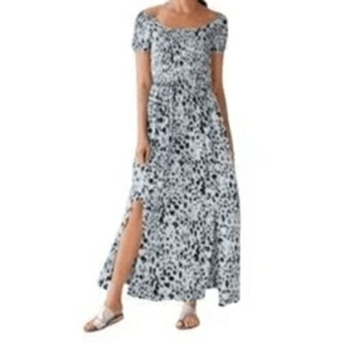 Soft Surroundings Marcelo Maxi Dress L Smocked